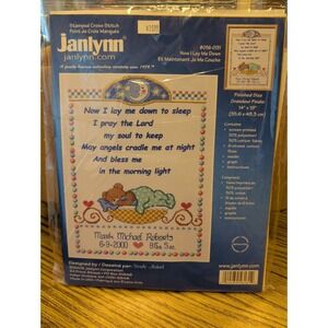 New‎ Vintage Stamped Cross Stitch Kit Janlynn Now I Lay Me Down 056-0131
